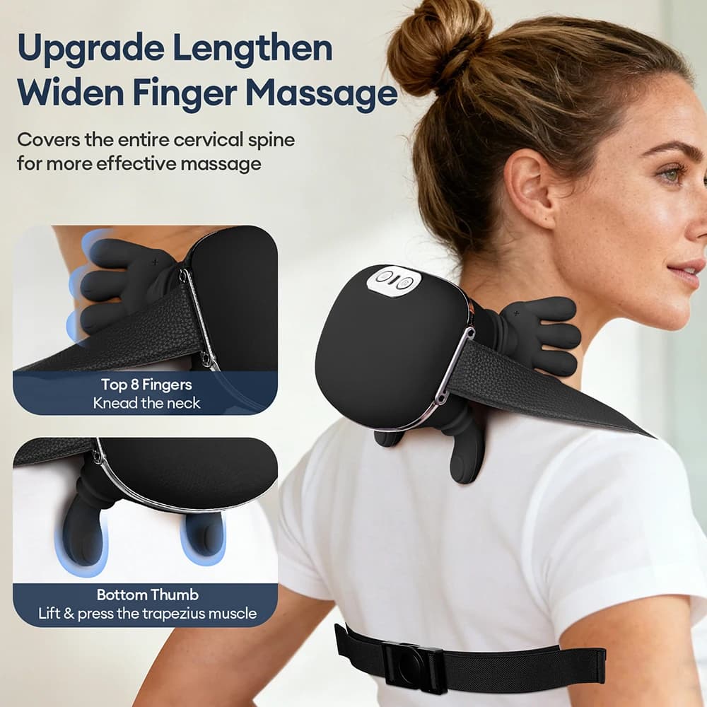 4D Massager — in use on neck