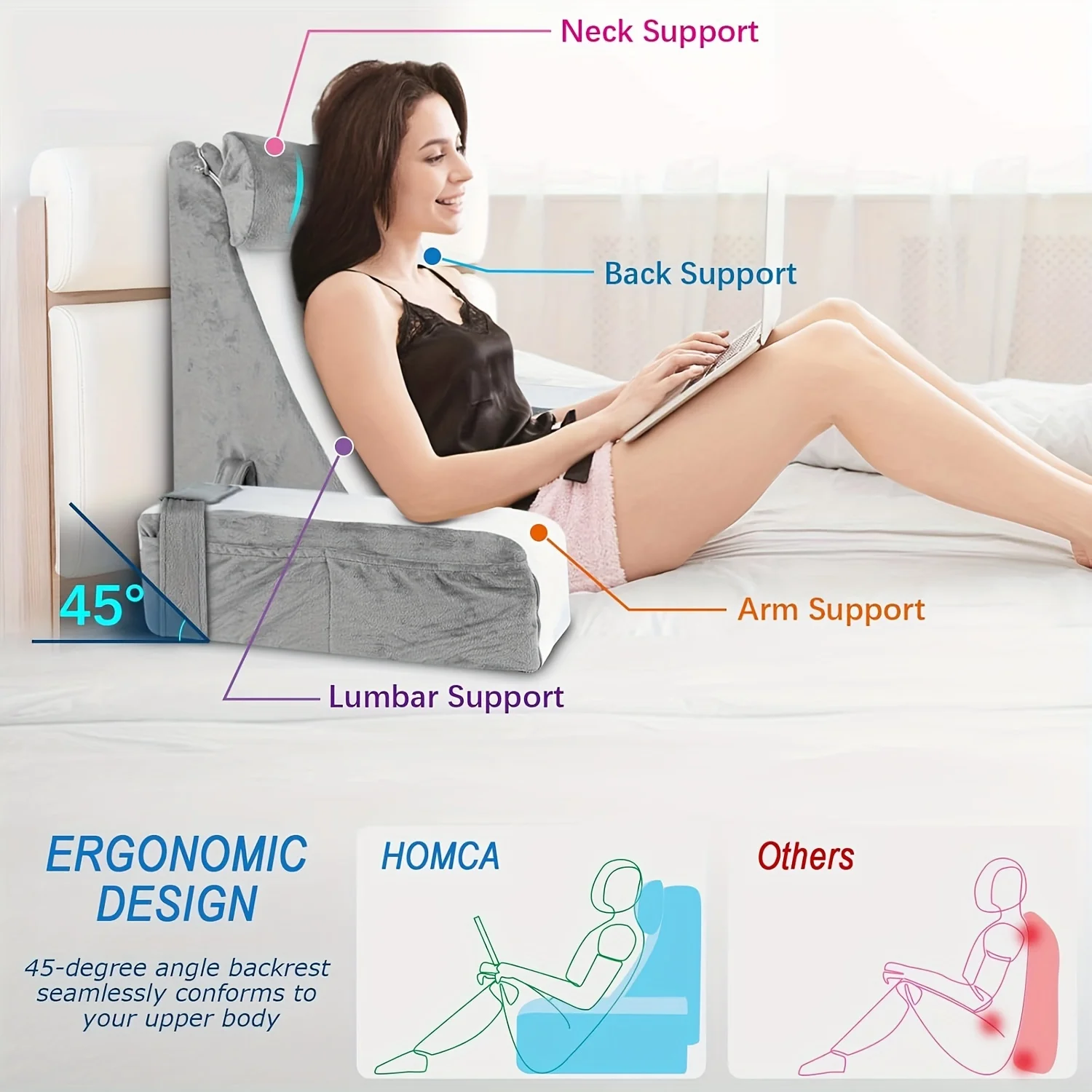 Reading Pillow — front view, full shape