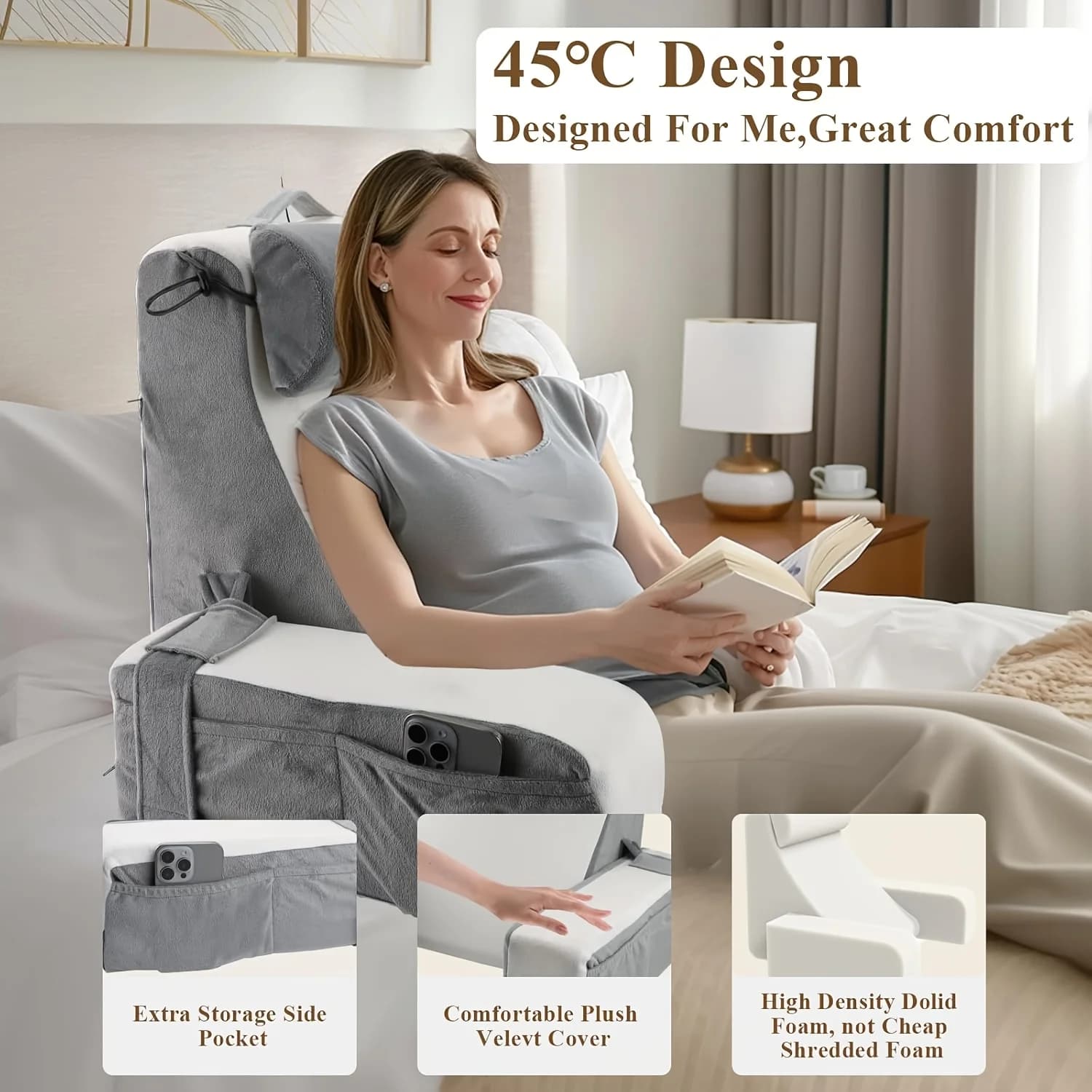 Reading Pillow — in use, lifestyle shot
