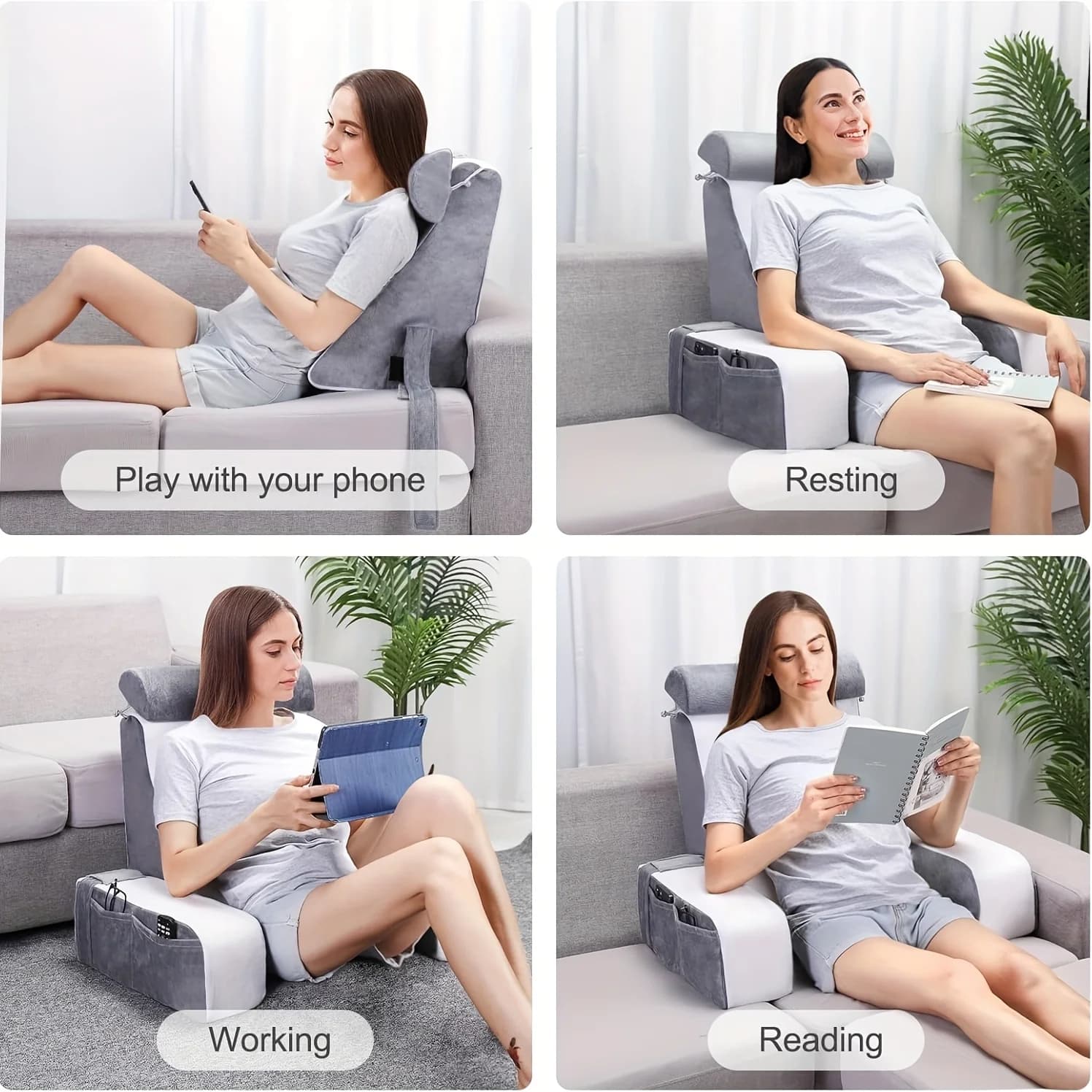 Reading Pillow — lifestyle in bedroom